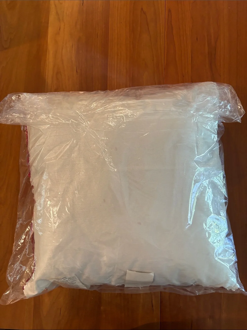 Sequin Pillow - Red and White